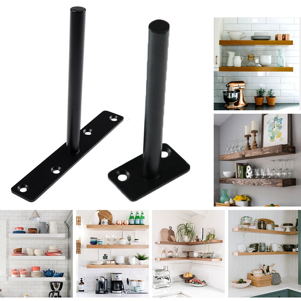 Shelf Peg Support - T Shape Concealed Shelf Brackets Floating