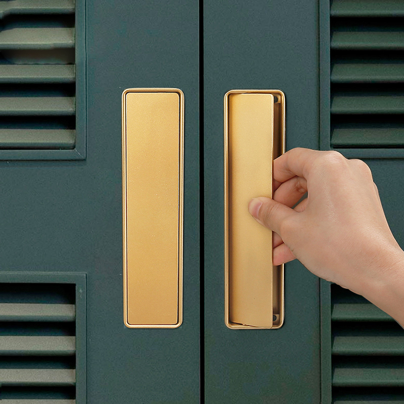 Furniture Hardware Black - Closet kitchen Hidden Door Handle Black