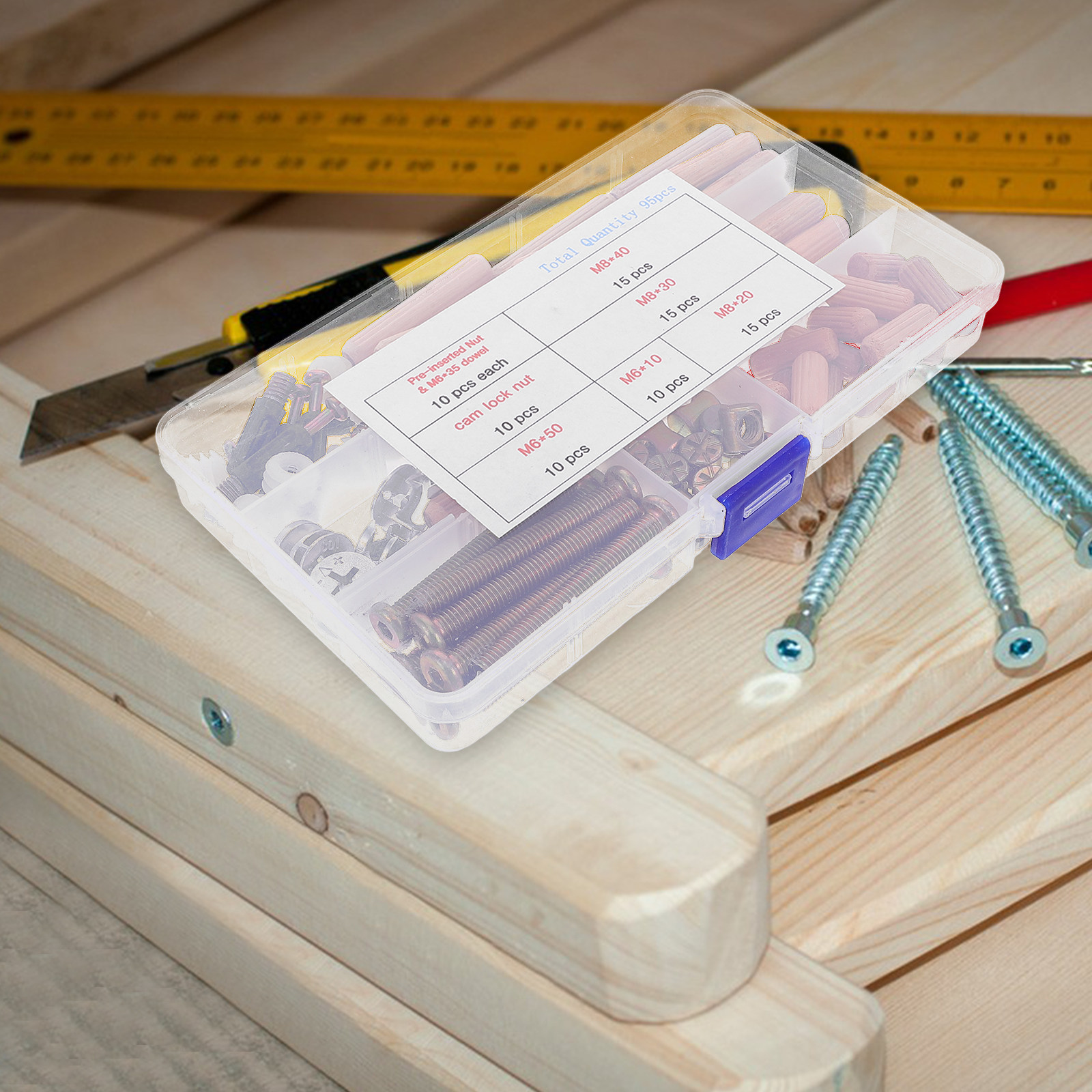 Furniture Hardware Bolts - 95Pcs Bunk Bed Hardware Kit Furniture