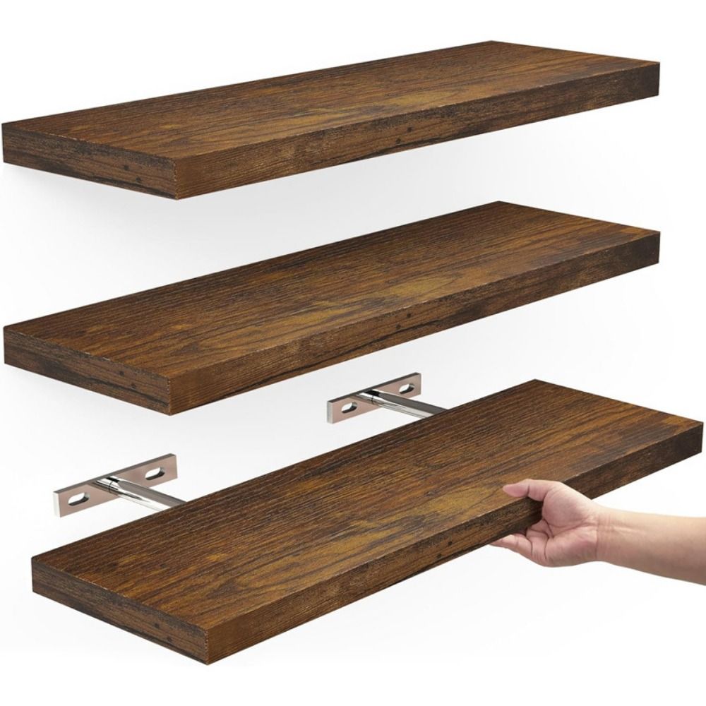 Wooden Hanging Storage Rack Du - Shelf Bracket Pair review and price