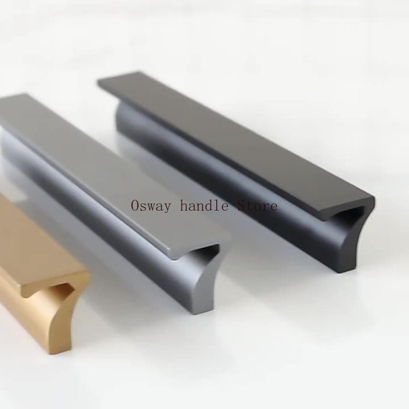 1000mm Long Aluminium Black Fu - Furniture Hardware Black review and price