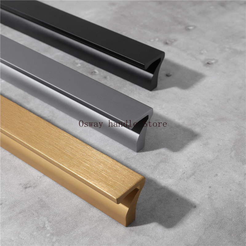1000mm Long Aluminium Black Fu - Furniture Hardware Black review and price