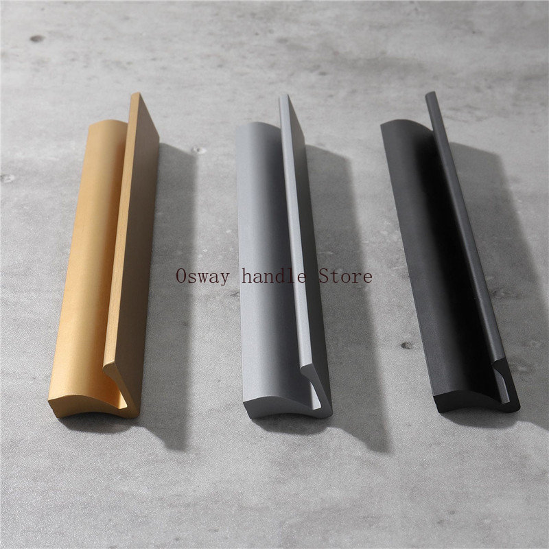 1000mm Long Aluminium Black Fu - Furniture Hardware Black review and price