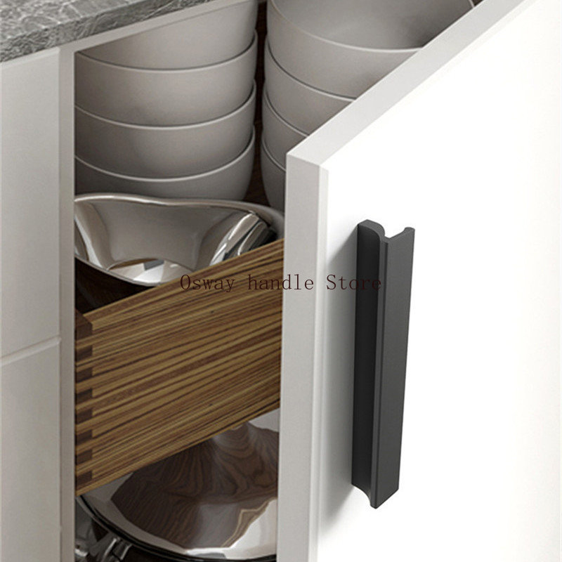 1000mm Long Aluminium Black Fu - Furniture Hardware Black review and price