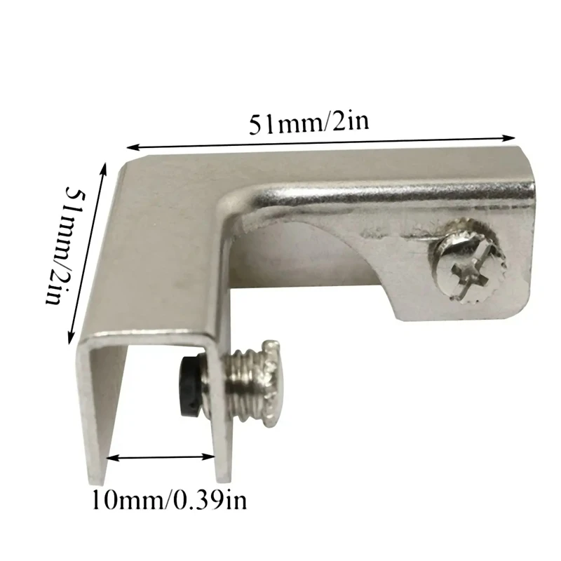 4Pcs L Type Glass Fixing Clip  - Furniture Hardware Types review and price