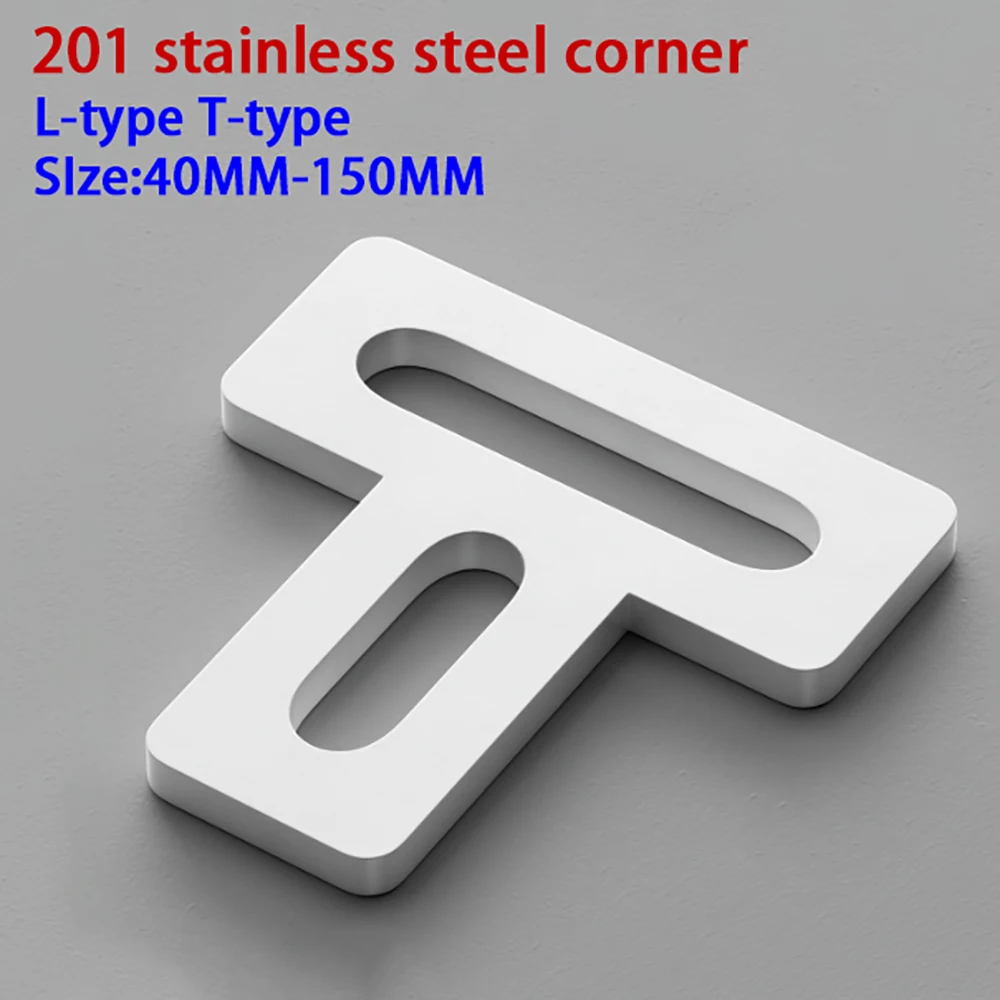 White Stainless Steel L/T Type - Furniture Hardware Types review and price