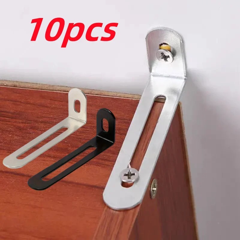 10pcs L-Shaped Adjustable Angl - Furniture Hardware Black review and price