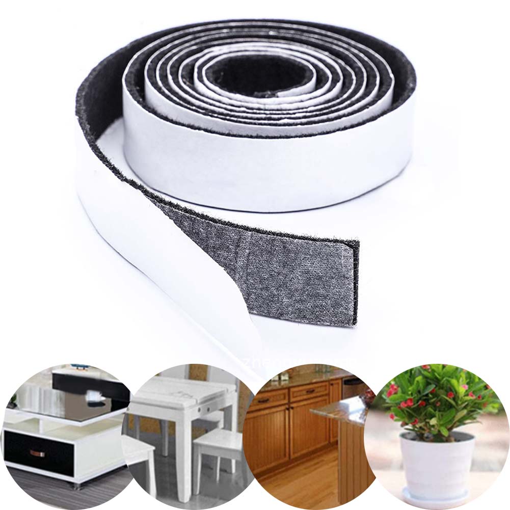 Quiet Felt Strip Self-Adhesive - Furniture Hardware Black review and price
