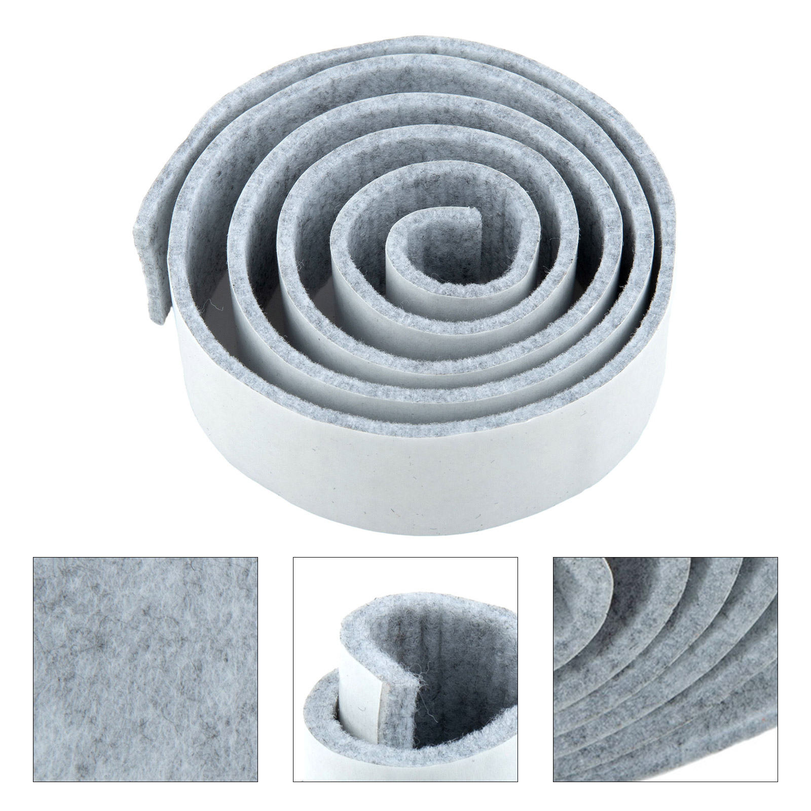 Quiet Felt Strip Self-Adhesive - Furniture Hardware Black review and price
