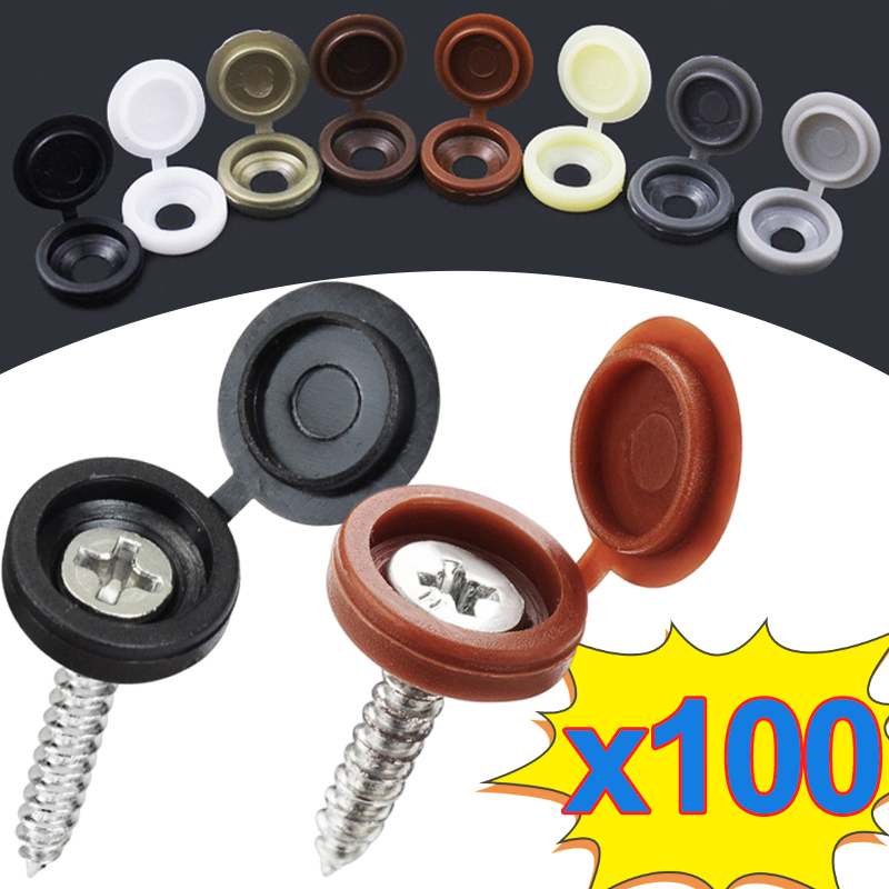 10/500pcs Screw Decorative Cap - Furniture Hardware Black review and price