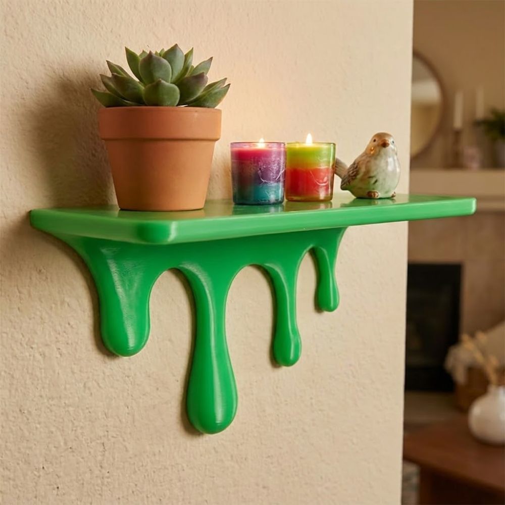 3D Printed Drip Floating Shelf - Shelf Bracket Pair review and price