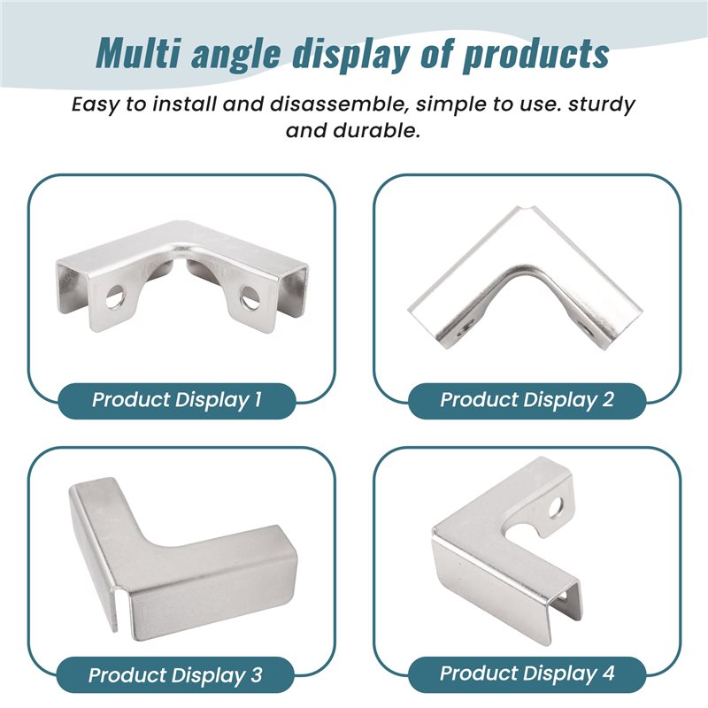 ABUI-4Pcs L Type Glass Fixing  - Furniture Hardware Types review and price